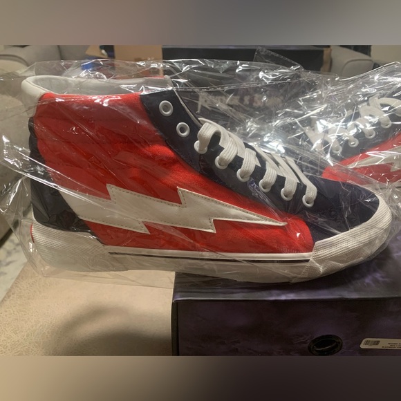 Revenge X Storm High Top Sneakers Red/Dark Navy - Men’s size 10 - NWB - Picture 2 of 8